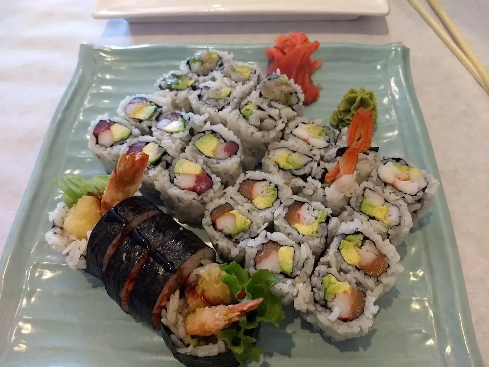 Suhi Tempura Shrimp and California Roll